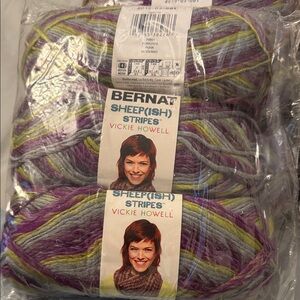 Bernat Sheep(ish) Stripes Yarn set of 3